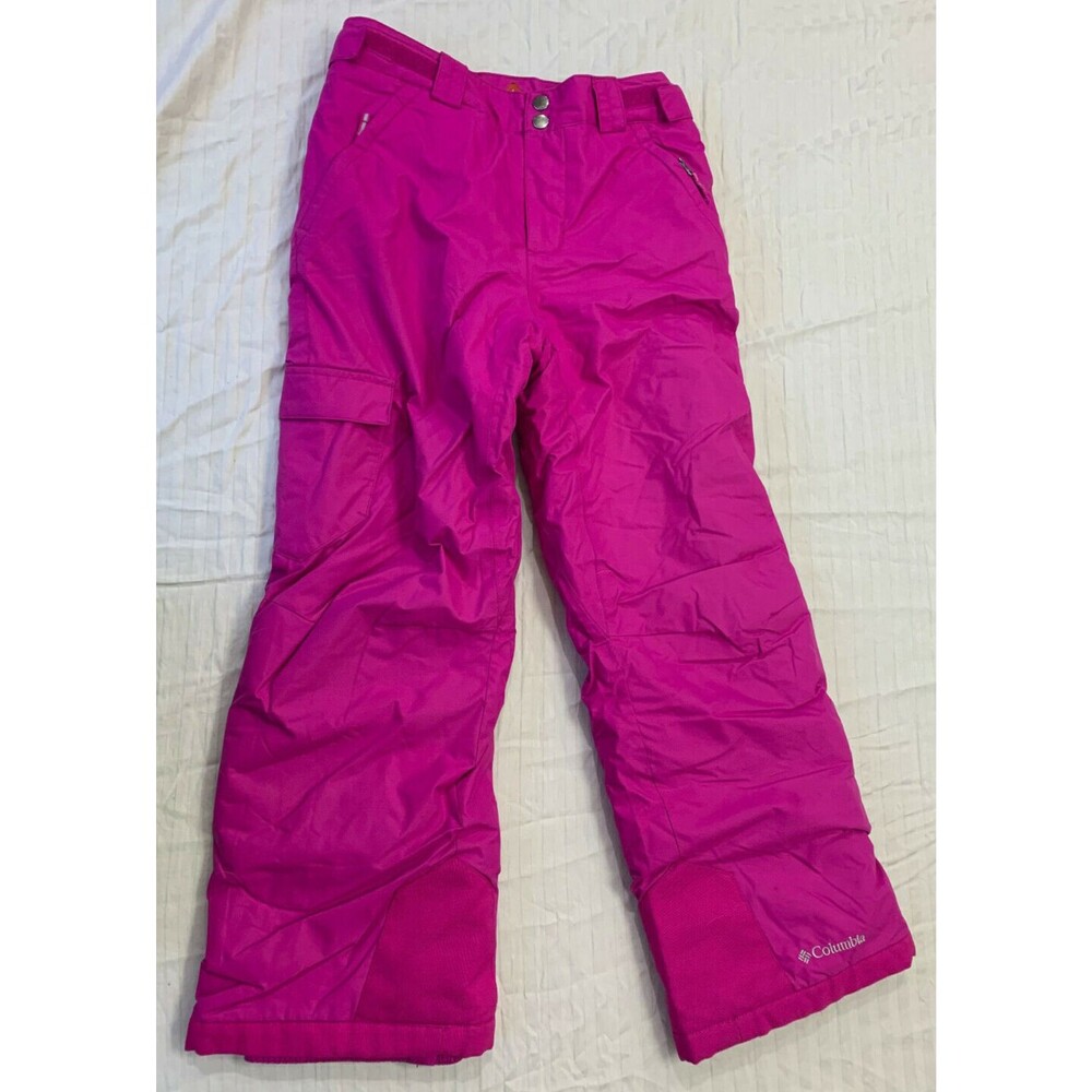 COLUMBIA BUGABOO OMNI HEAT GIRLS SNOW SKI PANTS SIZE M 10-12